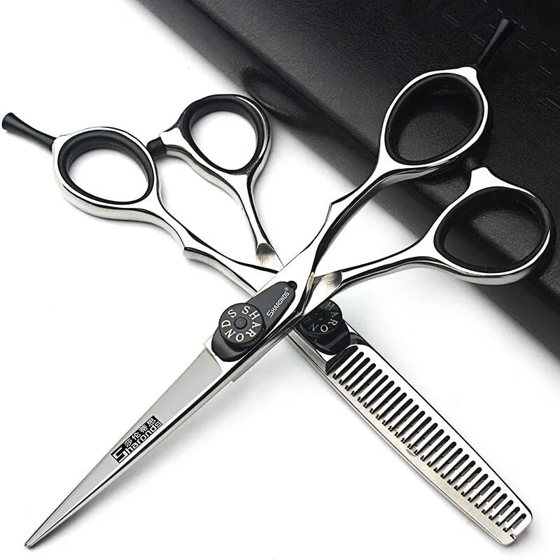 Набор профессиональных парикмахерских ножниц 5.5 дюймов Sharonds, 5.5-Inch Black