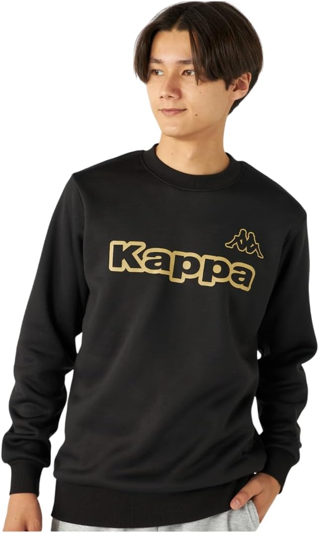 

Толстовка Kappa, мужская, на флисовой подкладке, с круглым вырезом, легкая, черный