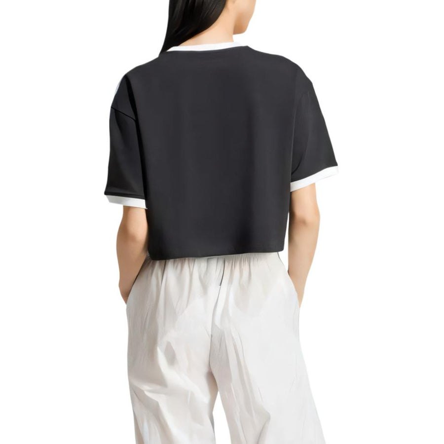 Футболка adidas 3s Loose Crop Top 'Black', черный — фото 3