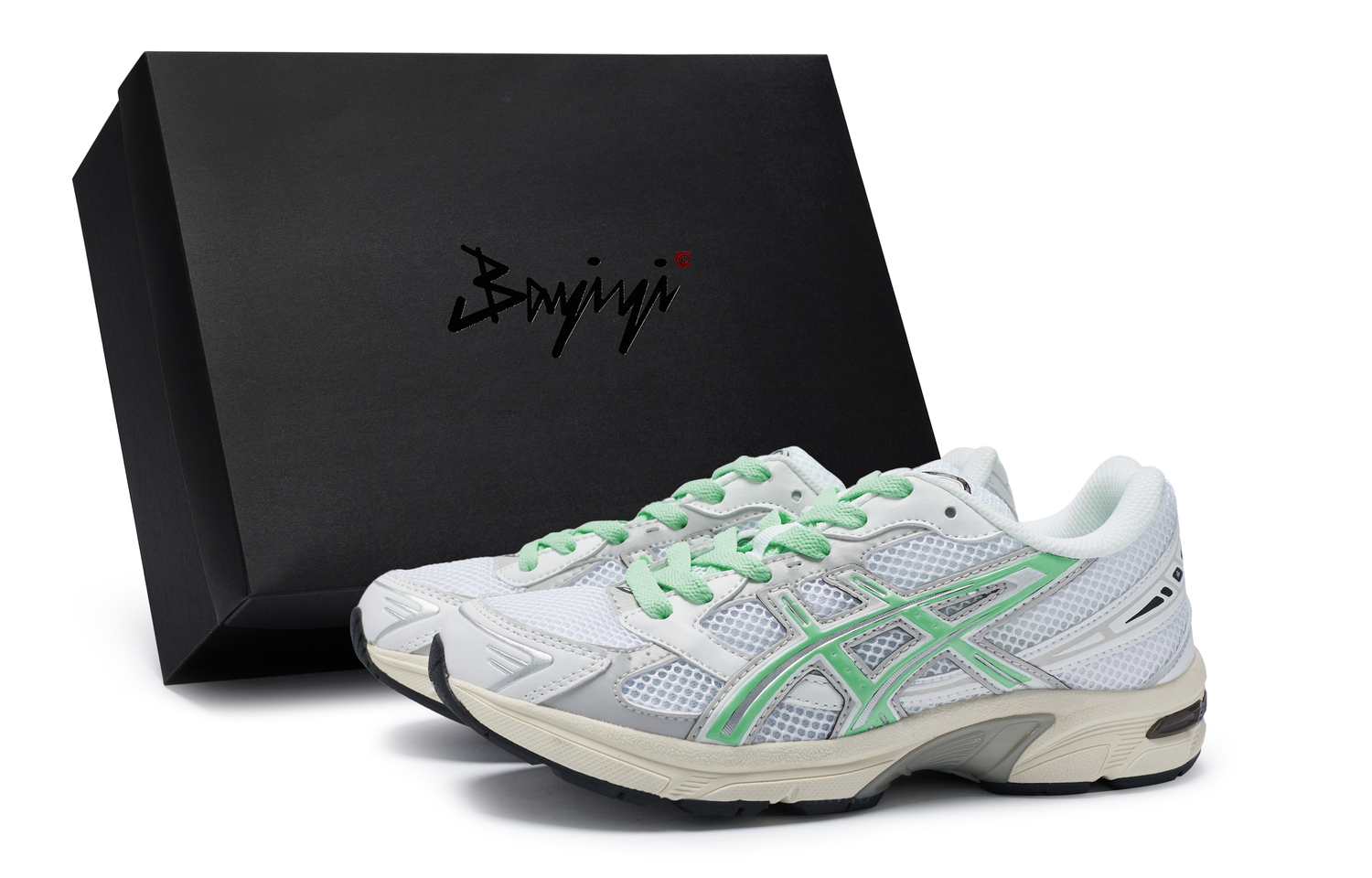 

ASICS Gel-1130 Амортизирующие износостойкие низкие кроссовки для бега унисекс белый серый зеленый, цвет White Gray Green