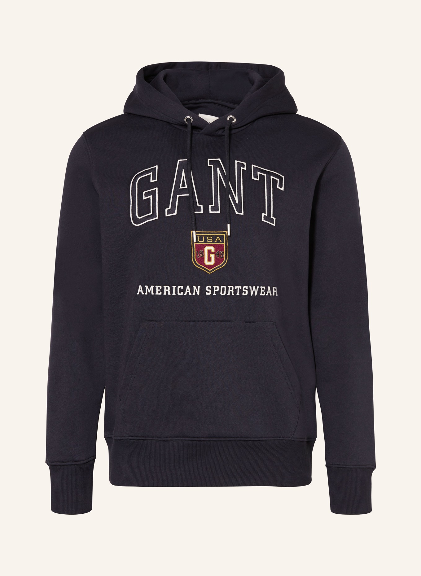 

Толстовка с капюшоном Gant, синий