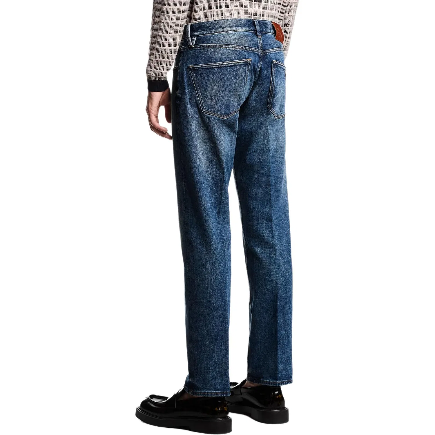 Джинсы J41 straight-fit vintage Denim Lab by EMPORIO ARMANI, Blue — фото 4