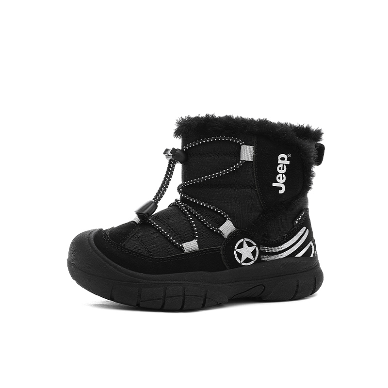 Утепленные зимние ботинки mid top для детей с противоскользящей и износостойкой подошвой Jeep, lotus розовый/coffee коричневый[fleece-lined] — фото 4