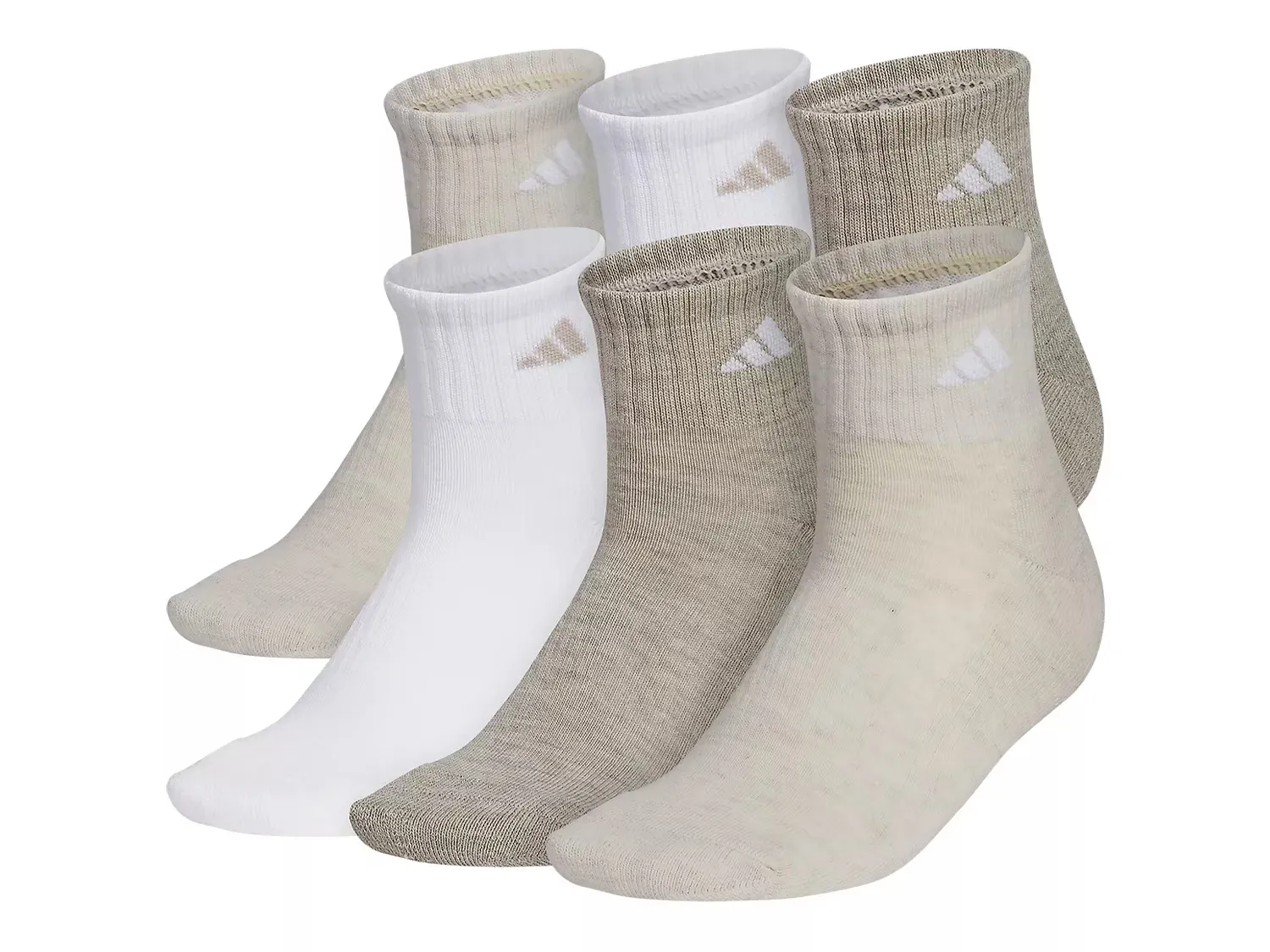 

Женские спортивные амортизирующие носки до щиколотки - набор 6 шт. Adidas, Multicolor