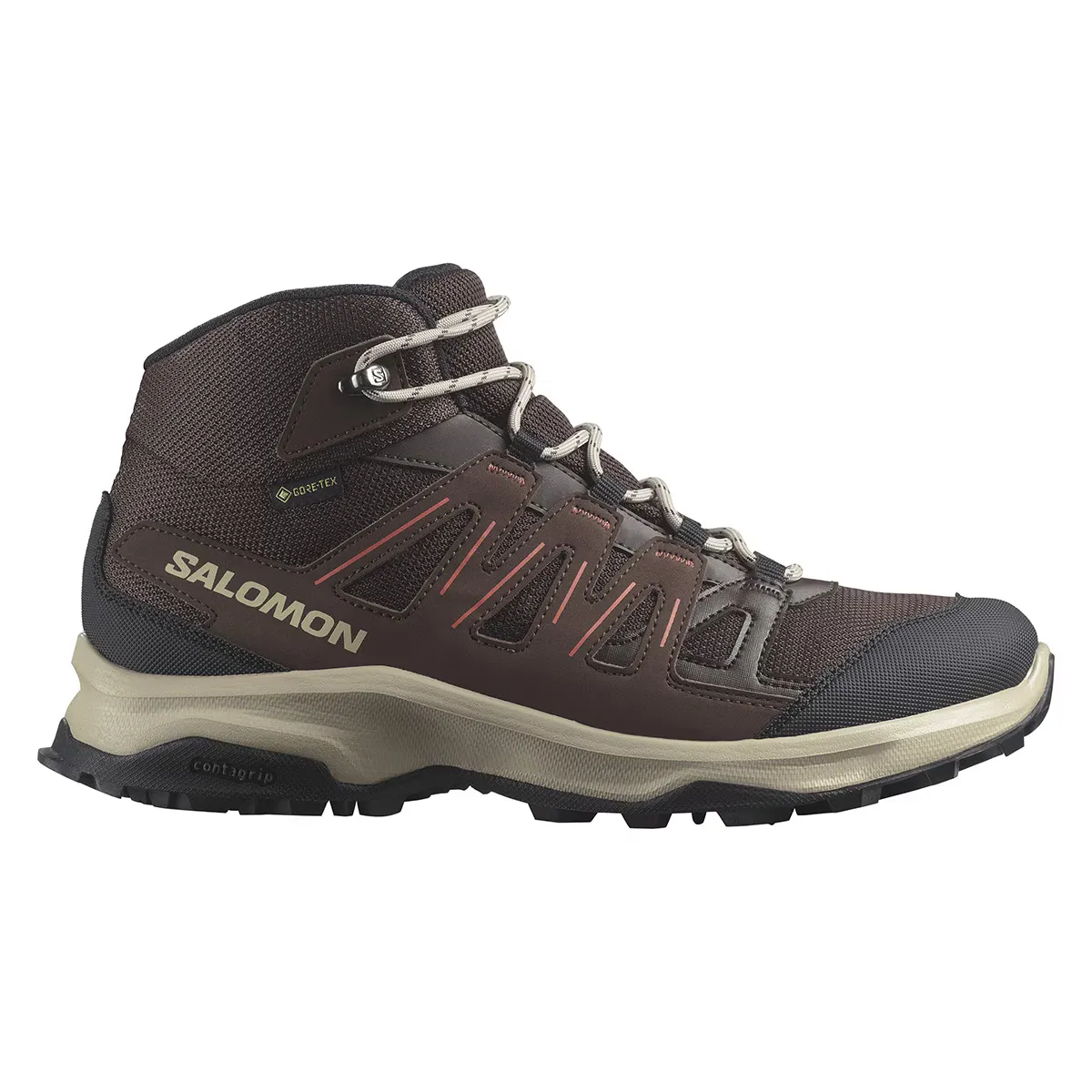 

Женские горные ботинки Storen Mid Gore-Tex Salomon, коричневый