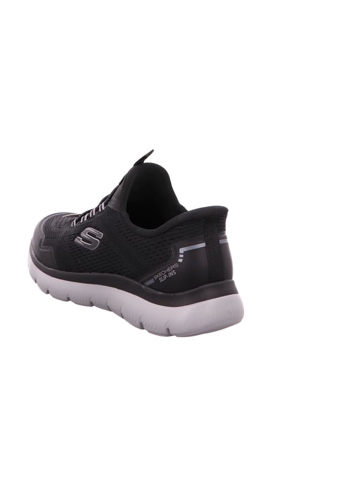 Skechers Спортивные кроссовки на шнуровке черного цвета — фото 3