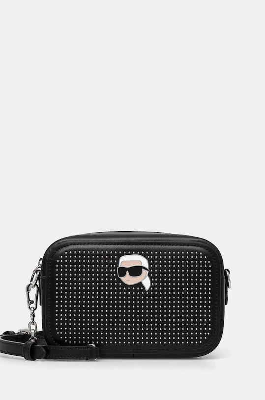 

Кожаная сумка Karl Lagerfeld, черный