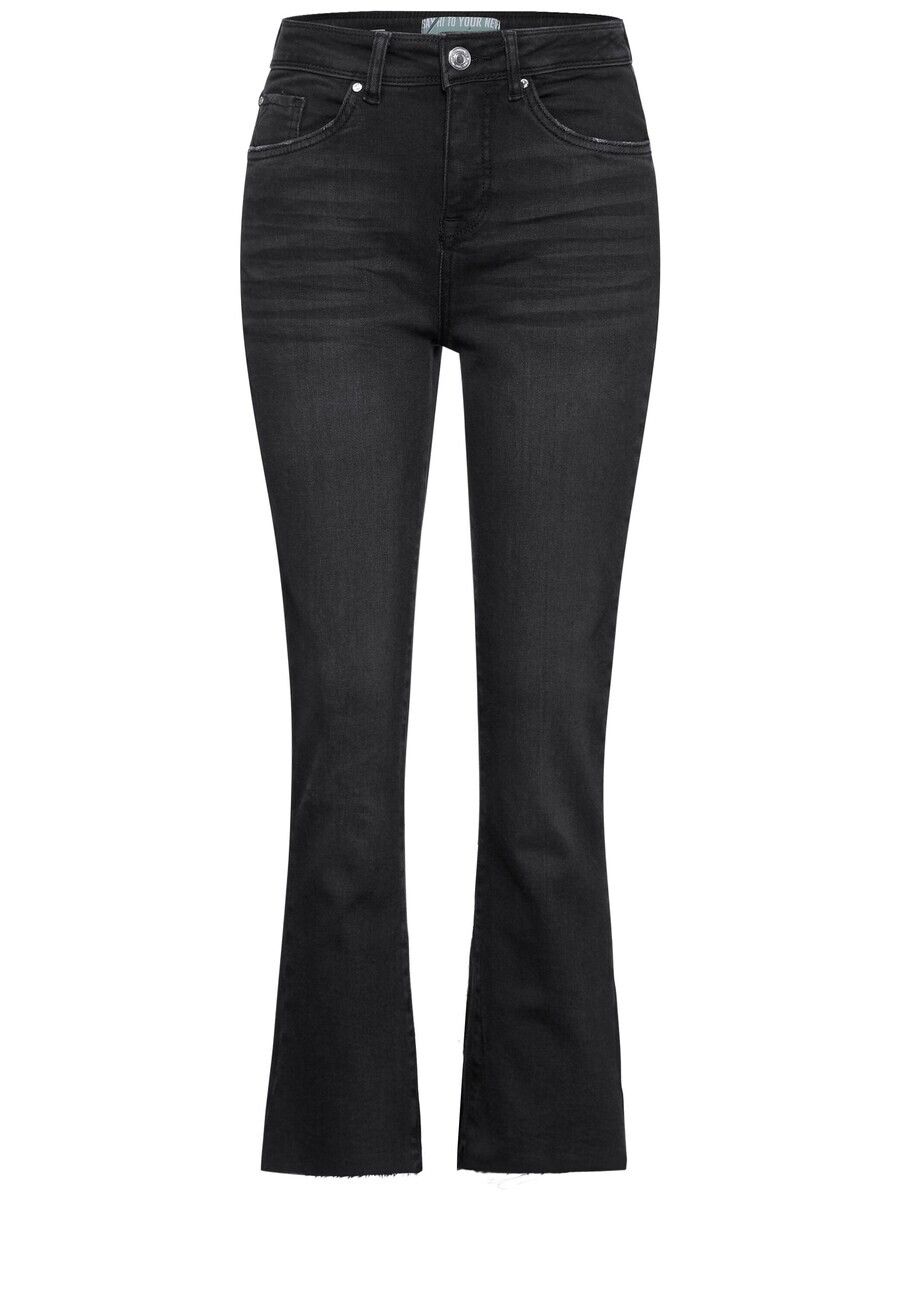 

Джинсы STREET ONE Boot cut Jeans, черный деним