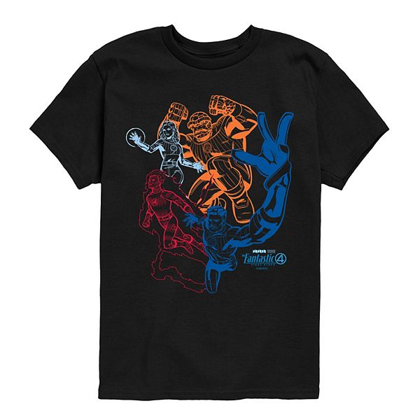 

Футболка с принтом Fantastic Four: First Steps для мальчиков 8-20 Marvel