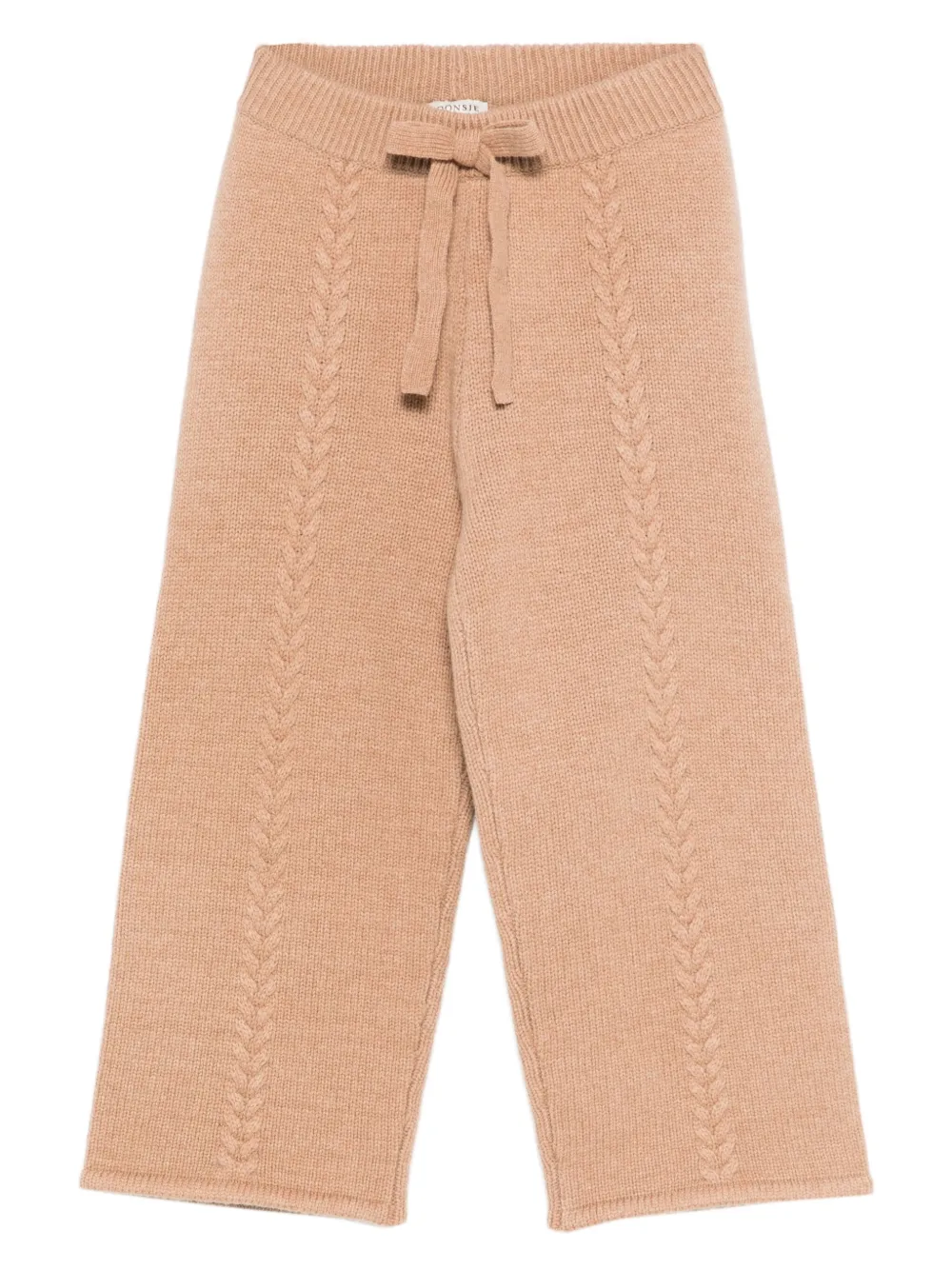 

Брюки фактурной вязки с кулиской Donsje, нейтральный