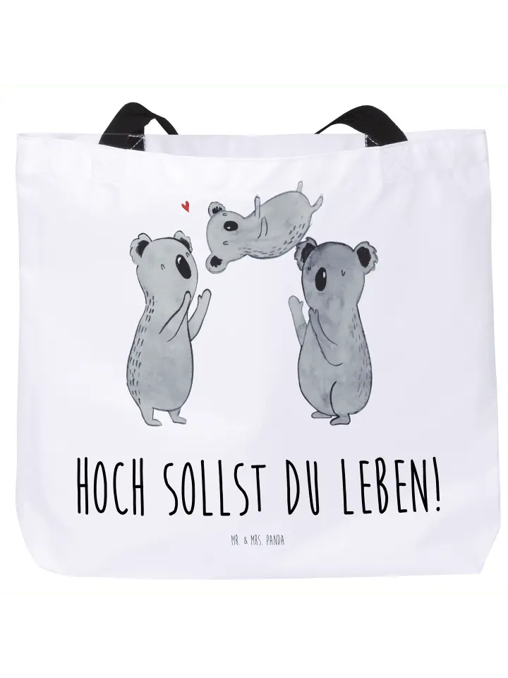 

Сумка-шоппер Mr & Mrs Panda Koalas Feiern, белый