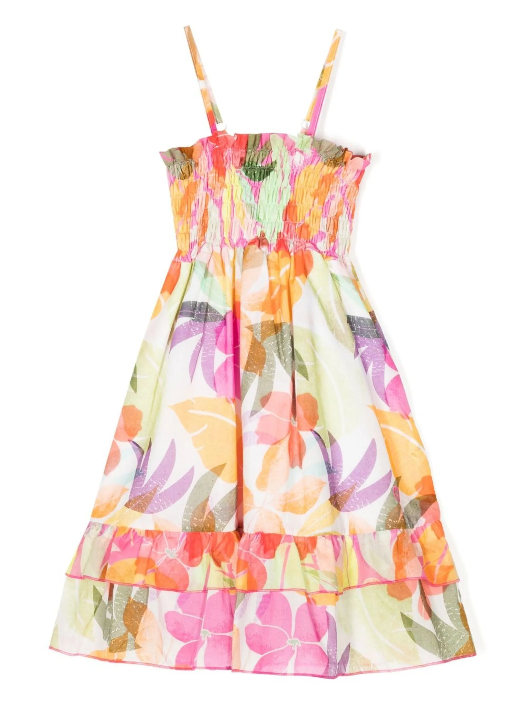 Платье с цветочным принтом Aigner Kids, белый — фото 2