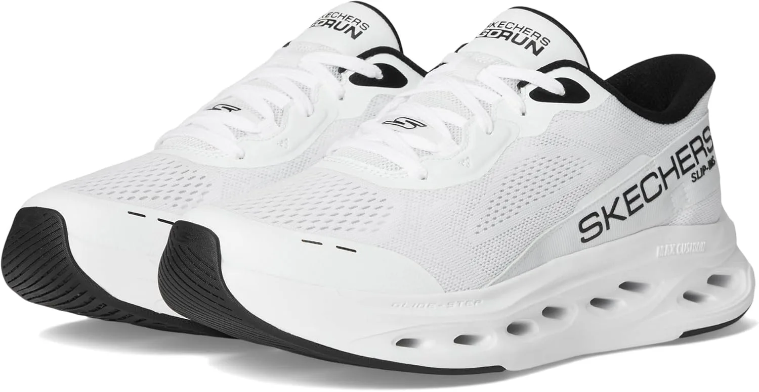 Кроссовки Skechers Men's Max Cushioning Glide Step Advert Hands Free Slip In Trainers, белый/черный — фото 2