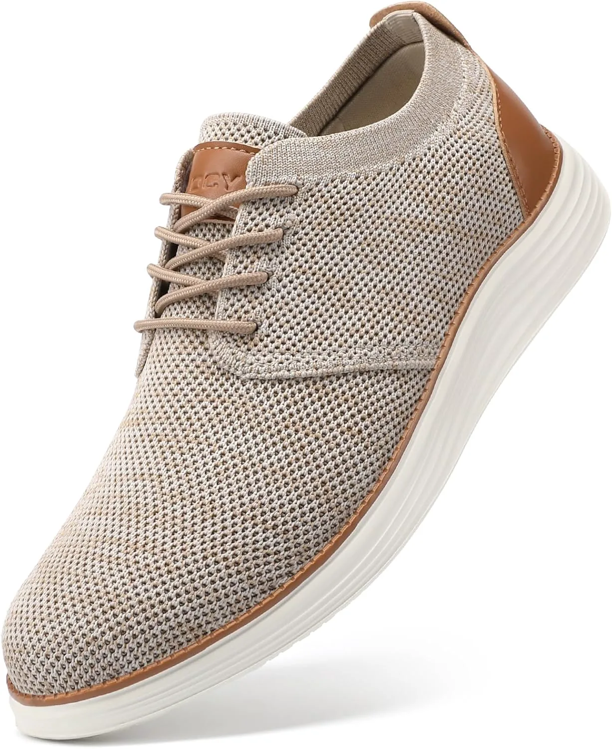 

Мужские модные кроссовки VILOCY, повседневная обувь для прогулок, деловые оксфорды, удобные, дышащие, легкие теннисные туфли, бежевый