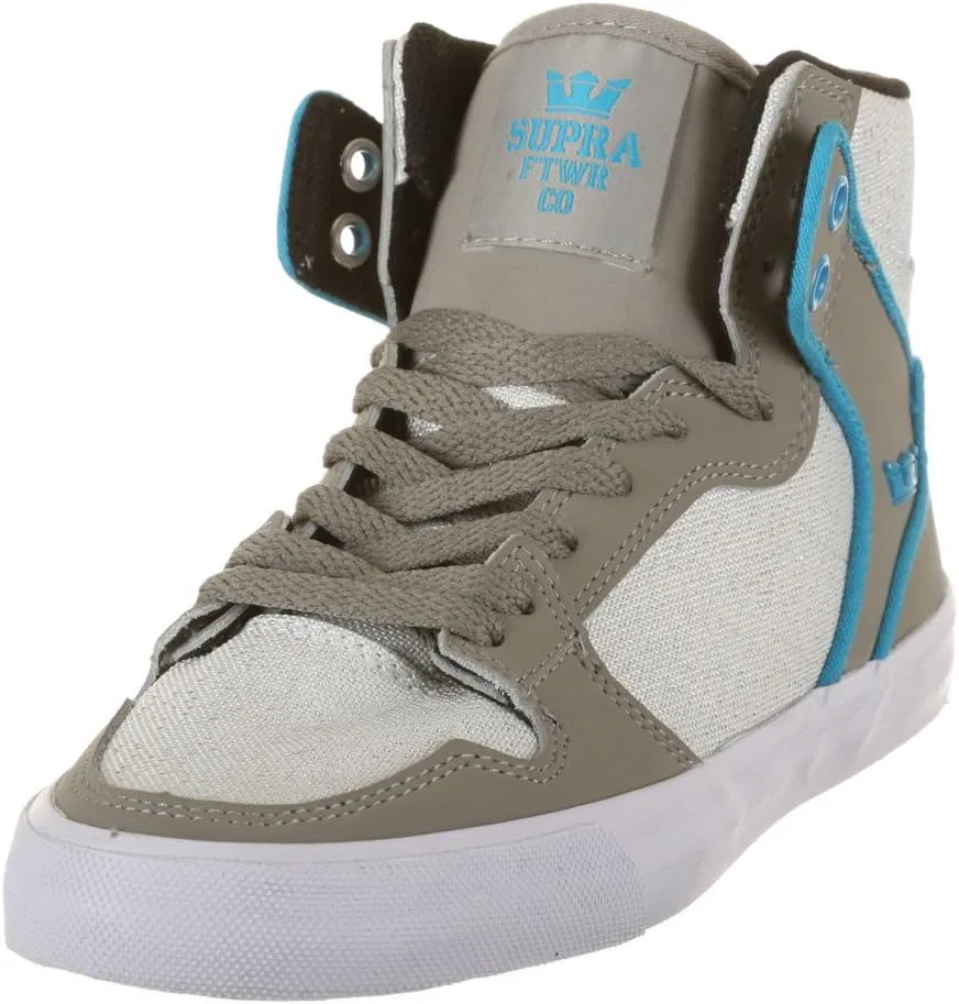 Supra, мужские кроссовки, Grey Turq Glitter White