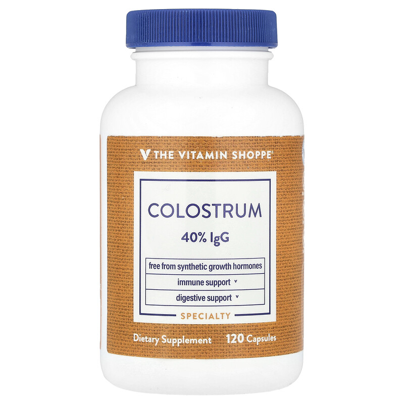 

The Vitamin Shoppe, Молозиво, 500 мг, 120 капсул