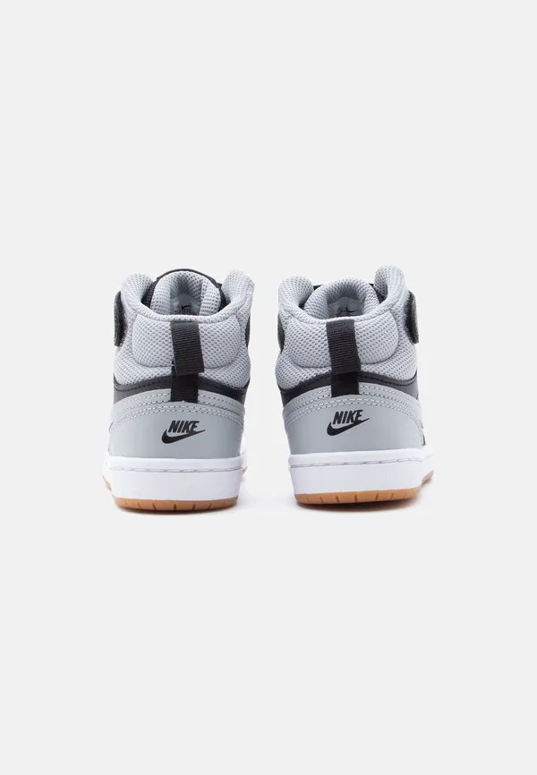 Court borough mid 2 унисекс высокие кроссовки Nike Sportswear, Black/Light Smoke Grey/White — фото 3