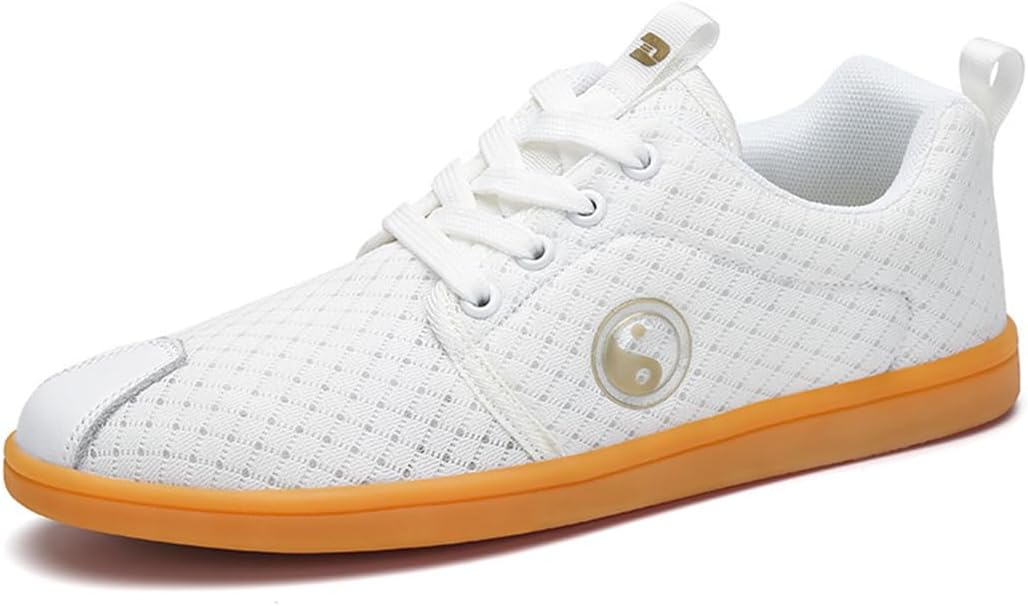 

Мужские обувь для боевых искусств, старшие туфли для кунг-фу и тайцзи, шнуровка, кроссовки для ходьбы, противоскользящие, дышащие, старый Пекин Винг Чунь Ukuboxbag, белый