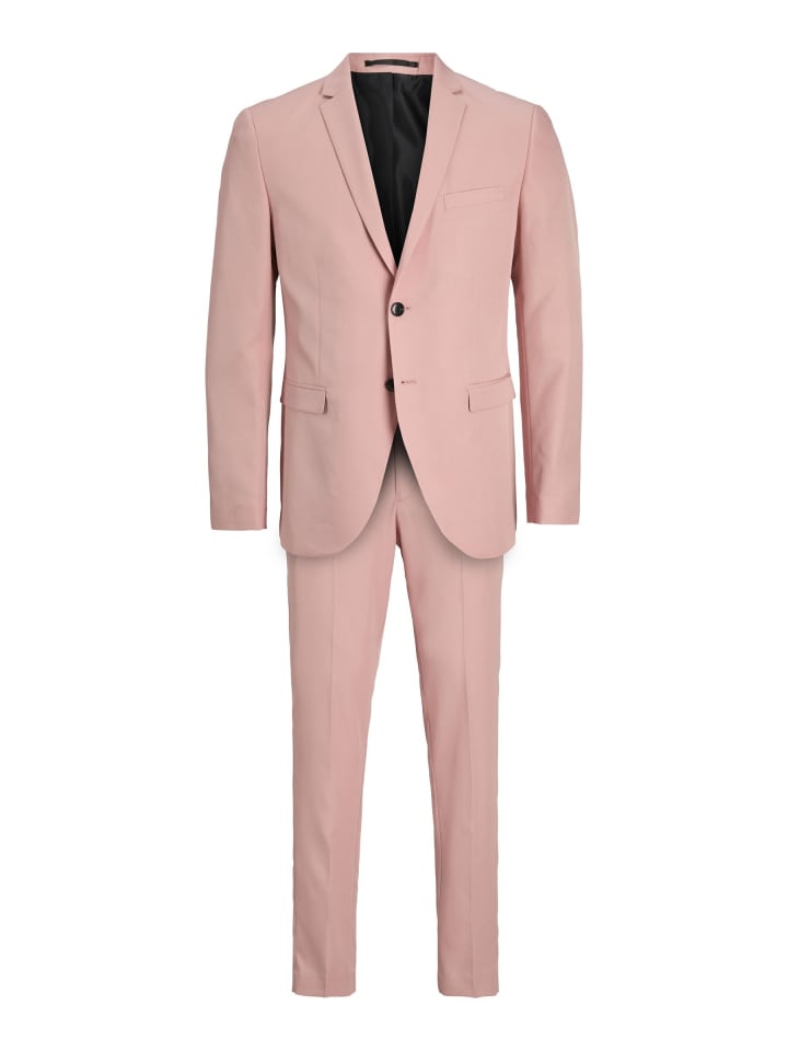 

Jack & Jones Однобортный пиджак и брюки розово-бежевого цвета