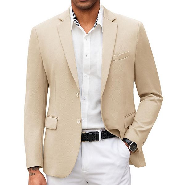 

Мужской повседневный блейзер slim fit Coofandy, Light Khaki
