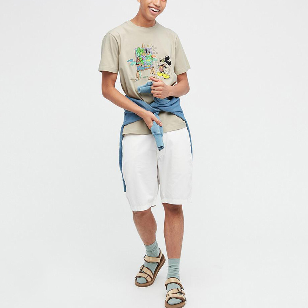Футболка Steven Harrington X унисекс светло-бежевая Uniqlo, светло-бежевый — фото 2