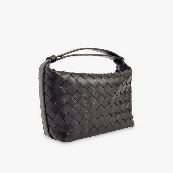 Wallace мини кожаная сумка через плечо Bottega Veneta, золотой — фото 4