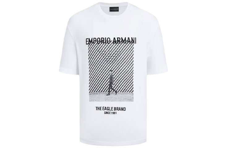 

EMPORIO ARMANI Футболка мужская белая, Белый, EMPORIO ARMANI Футболка мужская белая