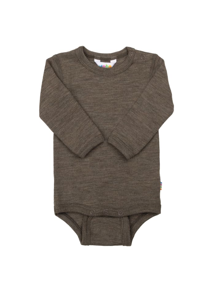 

Joha Боди с длинными рукавами из мериносовой шерсти/шелка, коричневого цвета