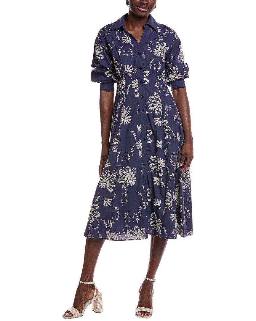 

Gracia Embroidered Eyelet Shirtdress