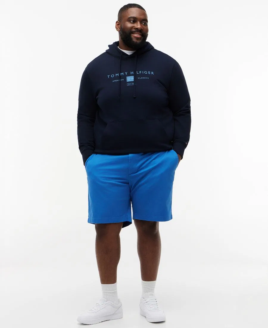 Мужские шорты Big Denton Essential Twill длиной 9,5 дюймов Tommy Hilfiger, Blue Orbit — фото 2