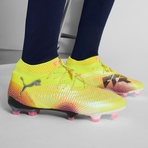 Женские бутсы для игры в футбол на твердом грунте Future 8 Ultimate Puma, желтый — фото 2