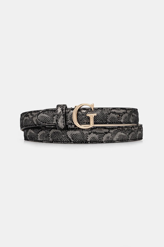 

Кожаный ремень Guess, черный