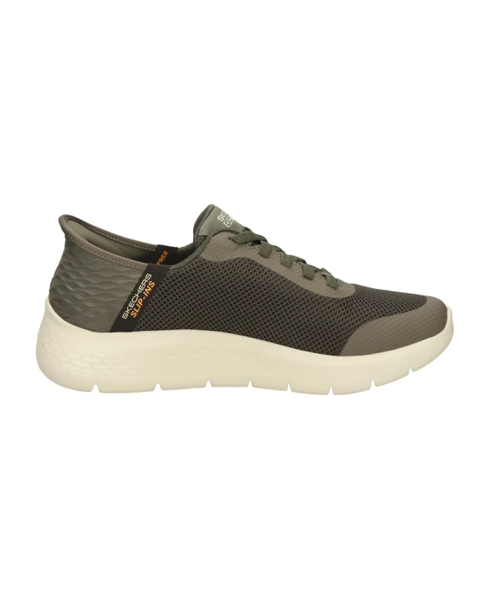 Гибкие слипоны с подушечкой для пятки Skechers, коричневый — фото 4