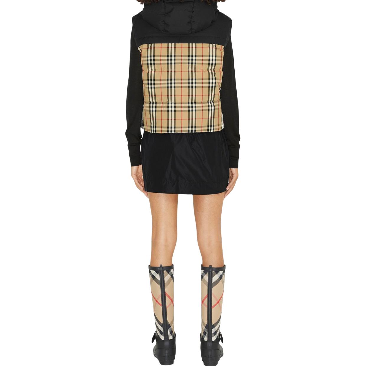 Пуховая безрукавка Burberry, женская, бежево-желтый — фото 4