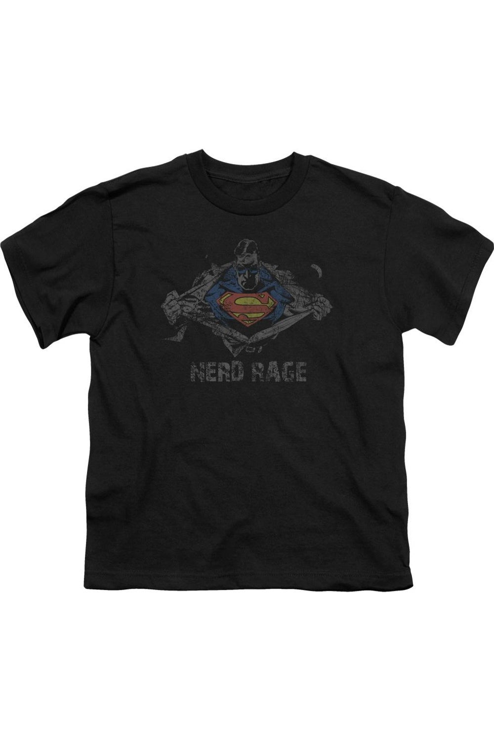 

Футболка с коротким рукавом для подростков "Ярость фаната Superman" Gildan, черный