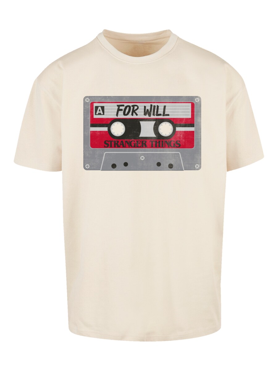 

Рубашка F4NT4STIC Stranger Things Cassette For Will Netflix TV Series, светло-бежевый