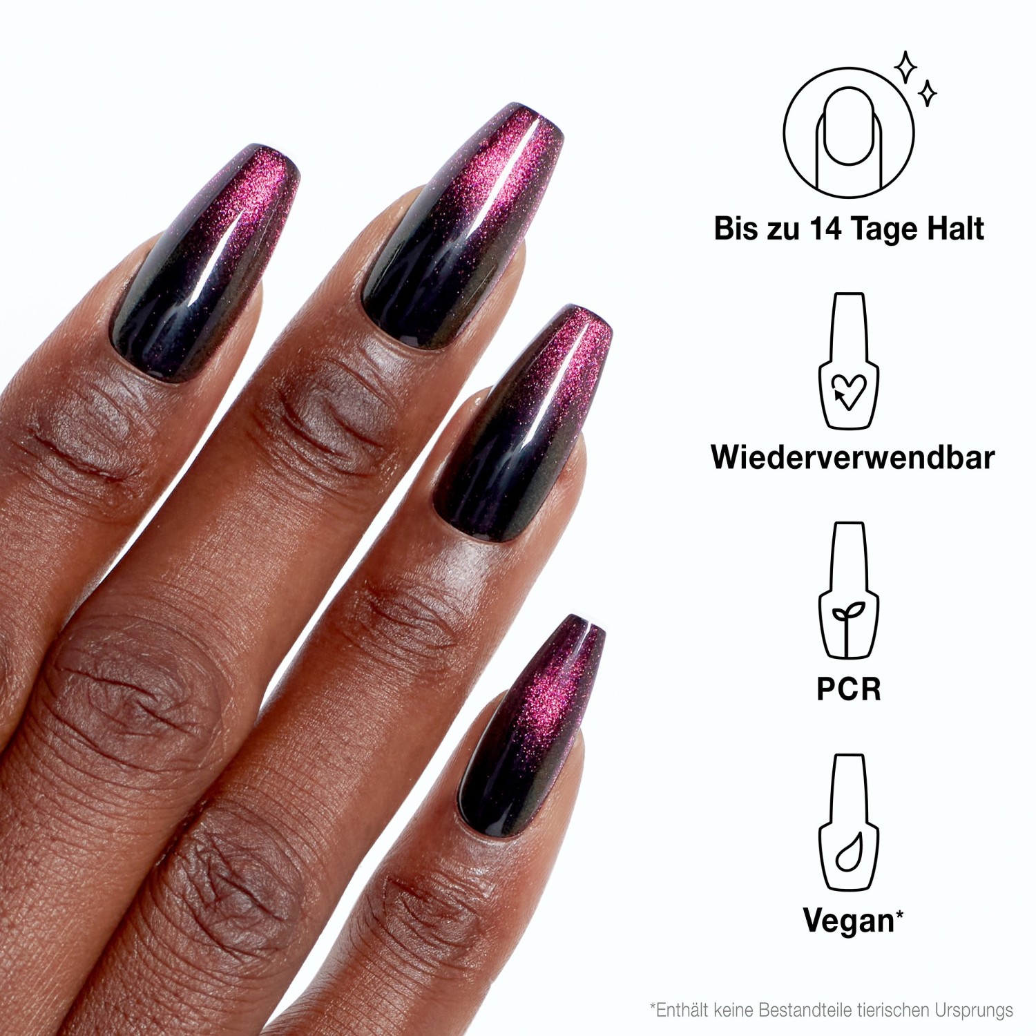 Искусственные ногти xpress/on press-on nägel Opi, swipe night, количество 1 шт. — фото 4
