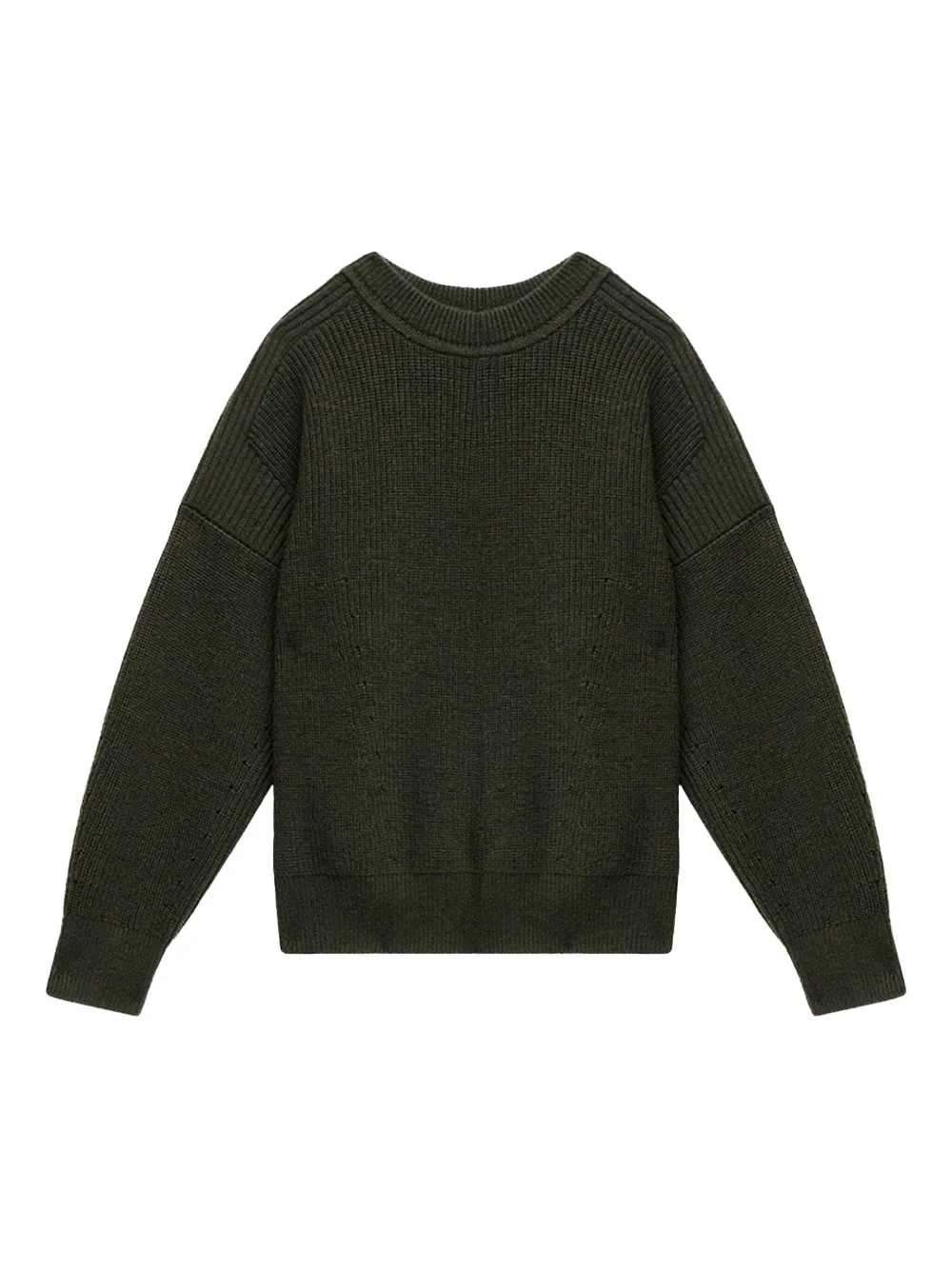 

Шерстяной свитер в рубчик MARANT, зеленый