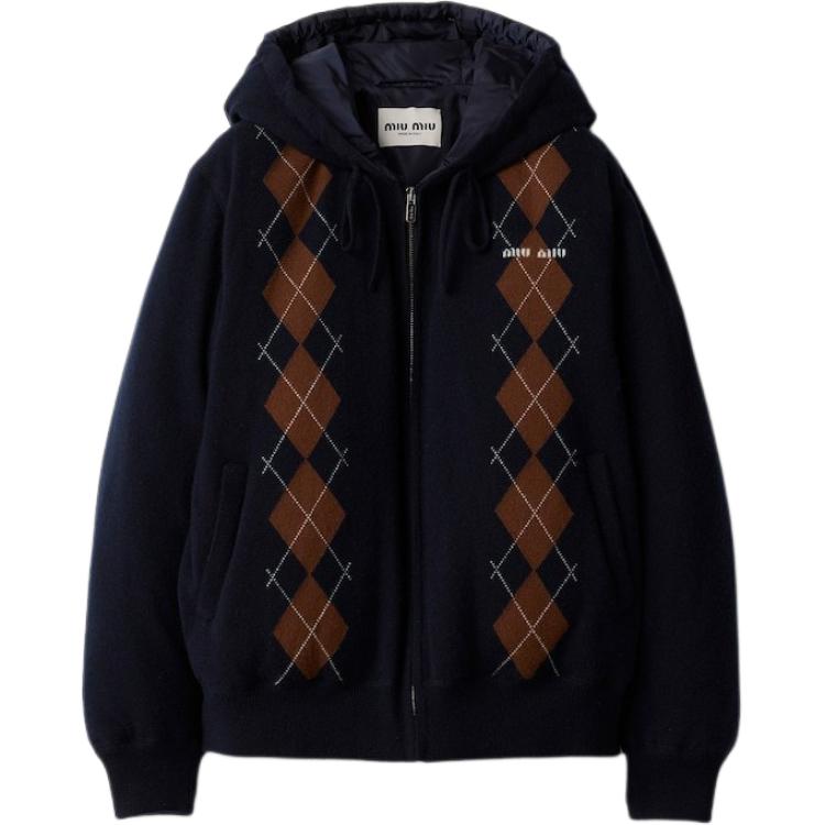 

MIU MIU Женская синяя пуховая куртка