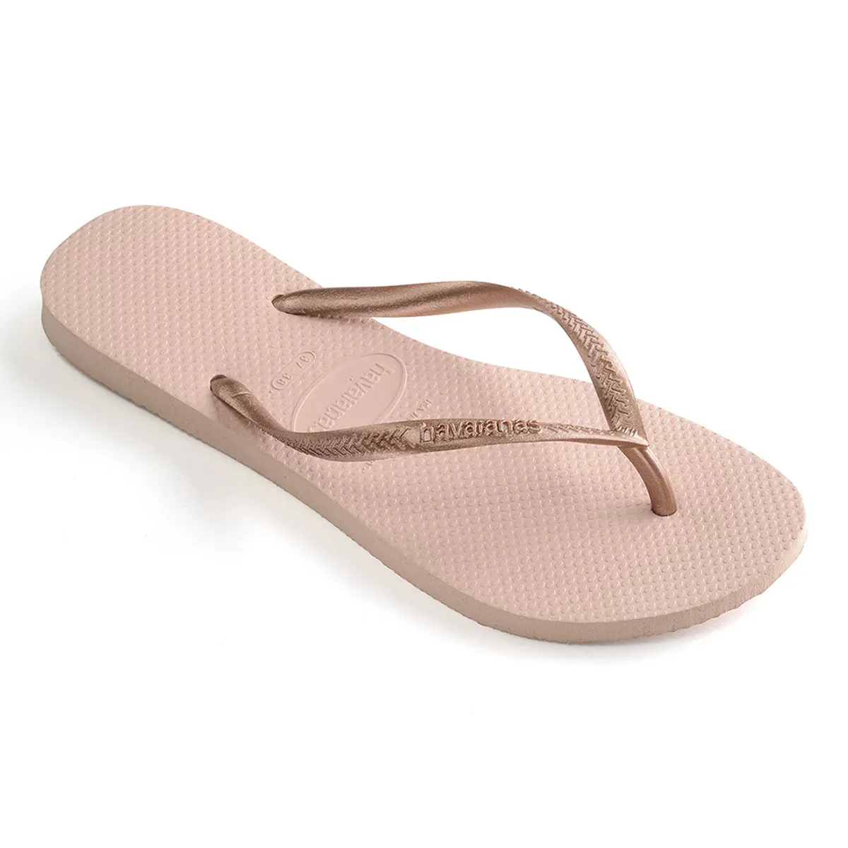 Женские тонкие шлепанцы Havaianas, светло-розовый — фото 2