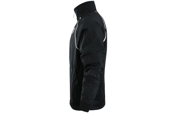 Куртка Men's Nike NBA Brooklyn Nets Logo Printing Zipper Stand Collar Jacket Autumn Black, черный — фото 3