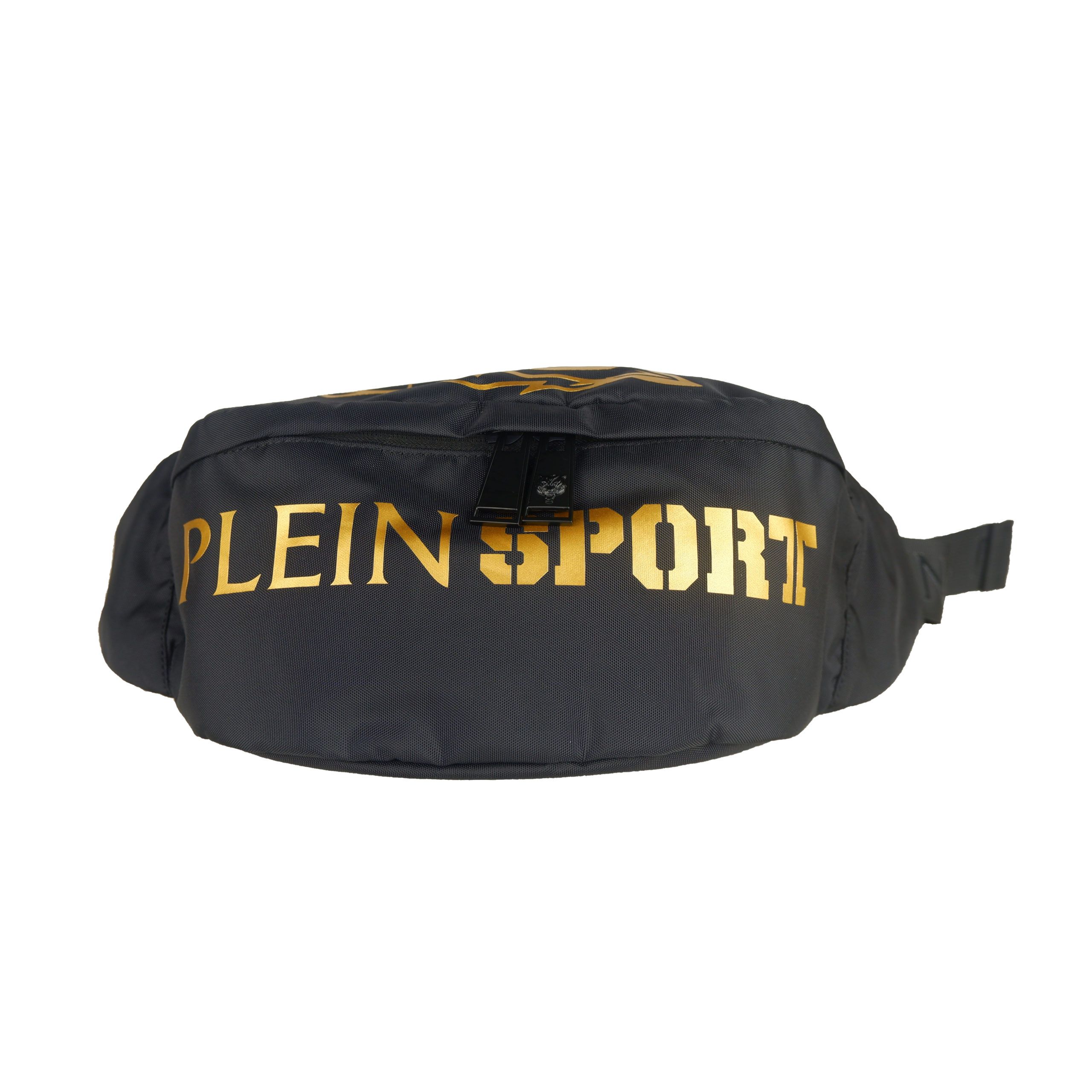 

Мужская дорожная сумка из черного полиэстера Plein Sport