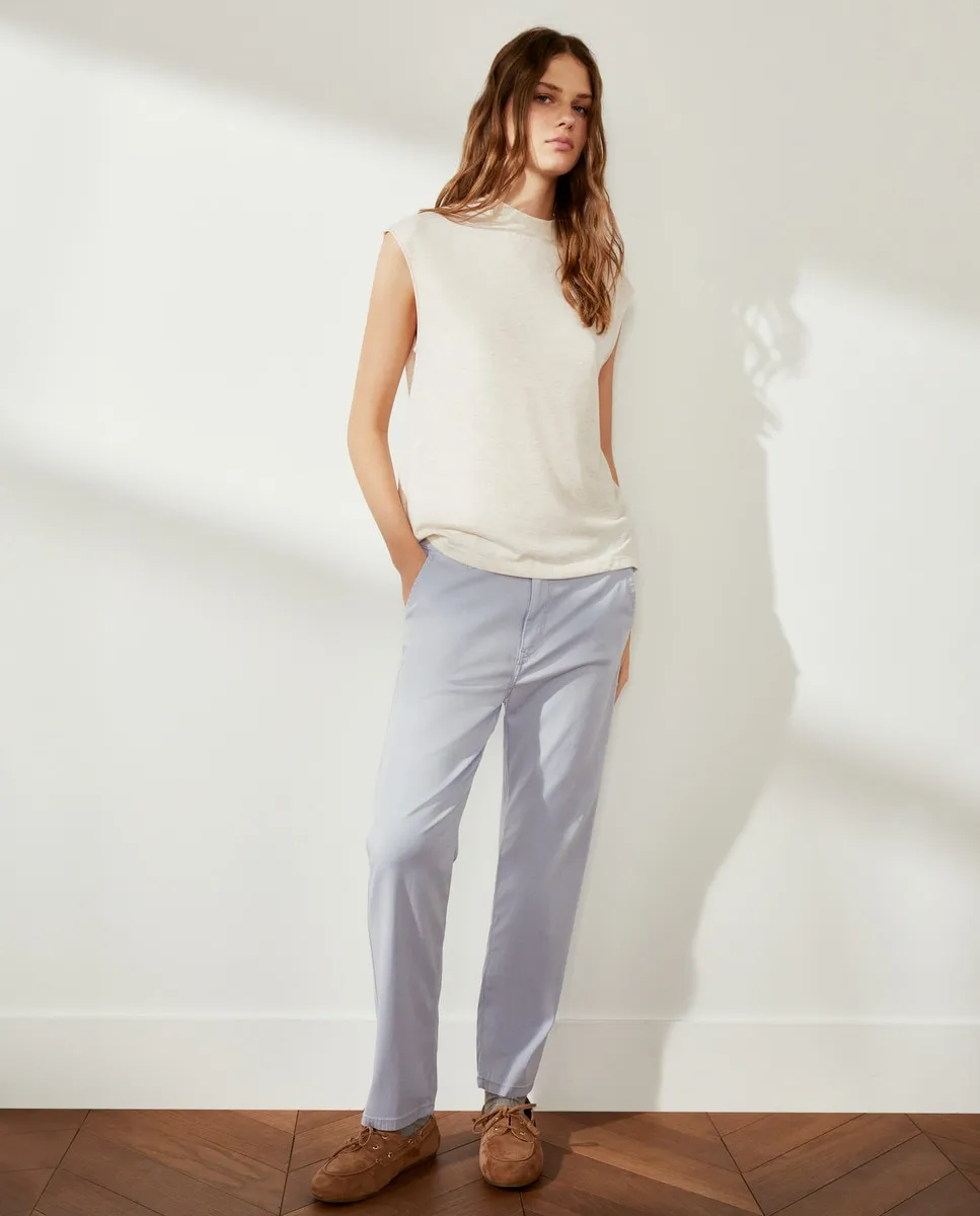 

Женские узкие брюки с пятью карманами Southern Cotton, голубой