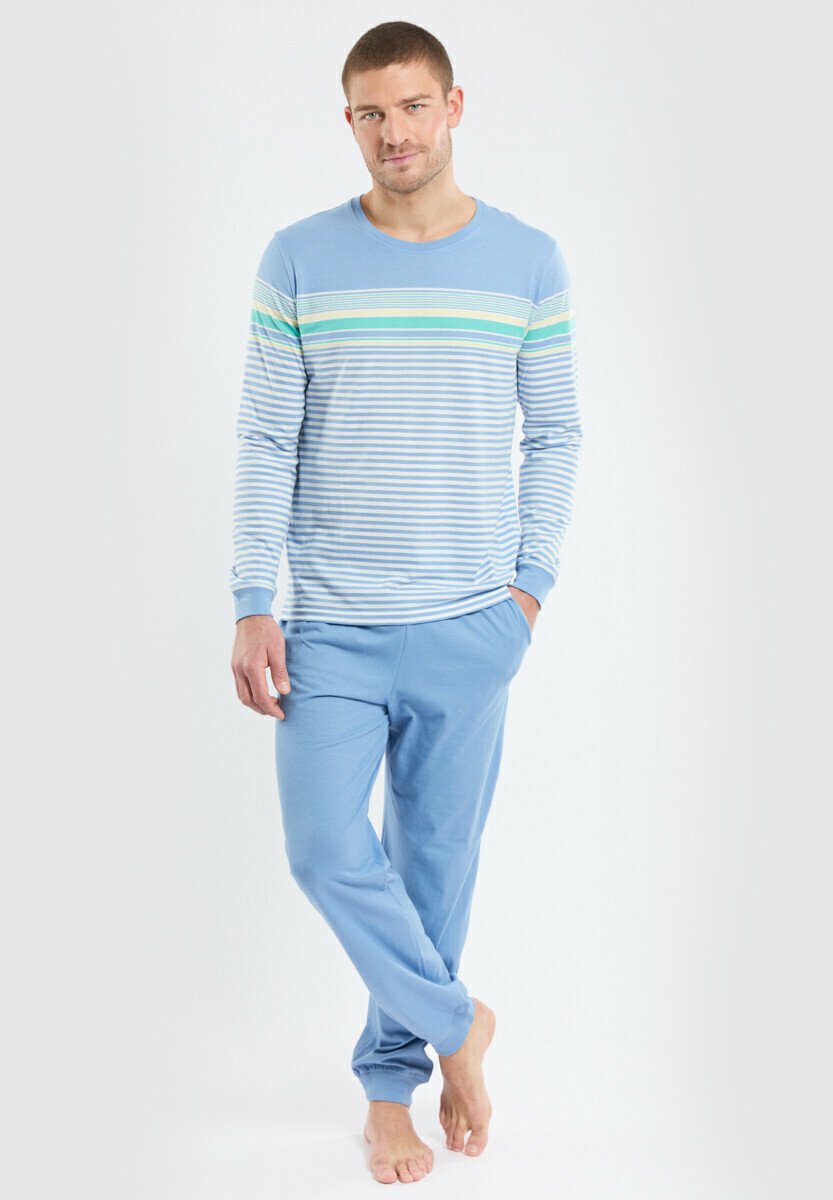 

Пижама MANCHES LONGUES SET - Pyjama set Armor lux, цвет Flax Blue Milk Yellow Lagu