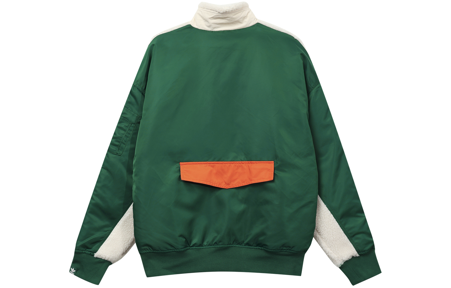 Adidas Originals Желто-белая мужская куртка шерп, Yellow White — фото 4