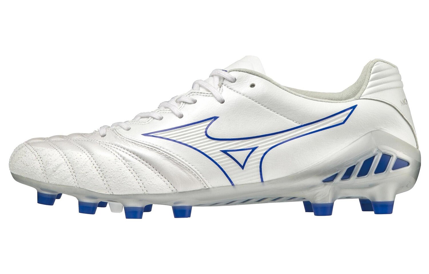 

Футбольные бутсы Monarcida унисекс с низким верхом, белые/королевские синие Mizuno