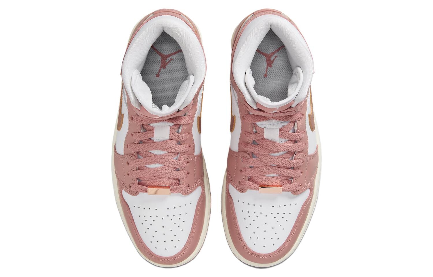 Кроссовки Jordan Air Jordan 1 Basketball Women, розовый/белый — фото 4