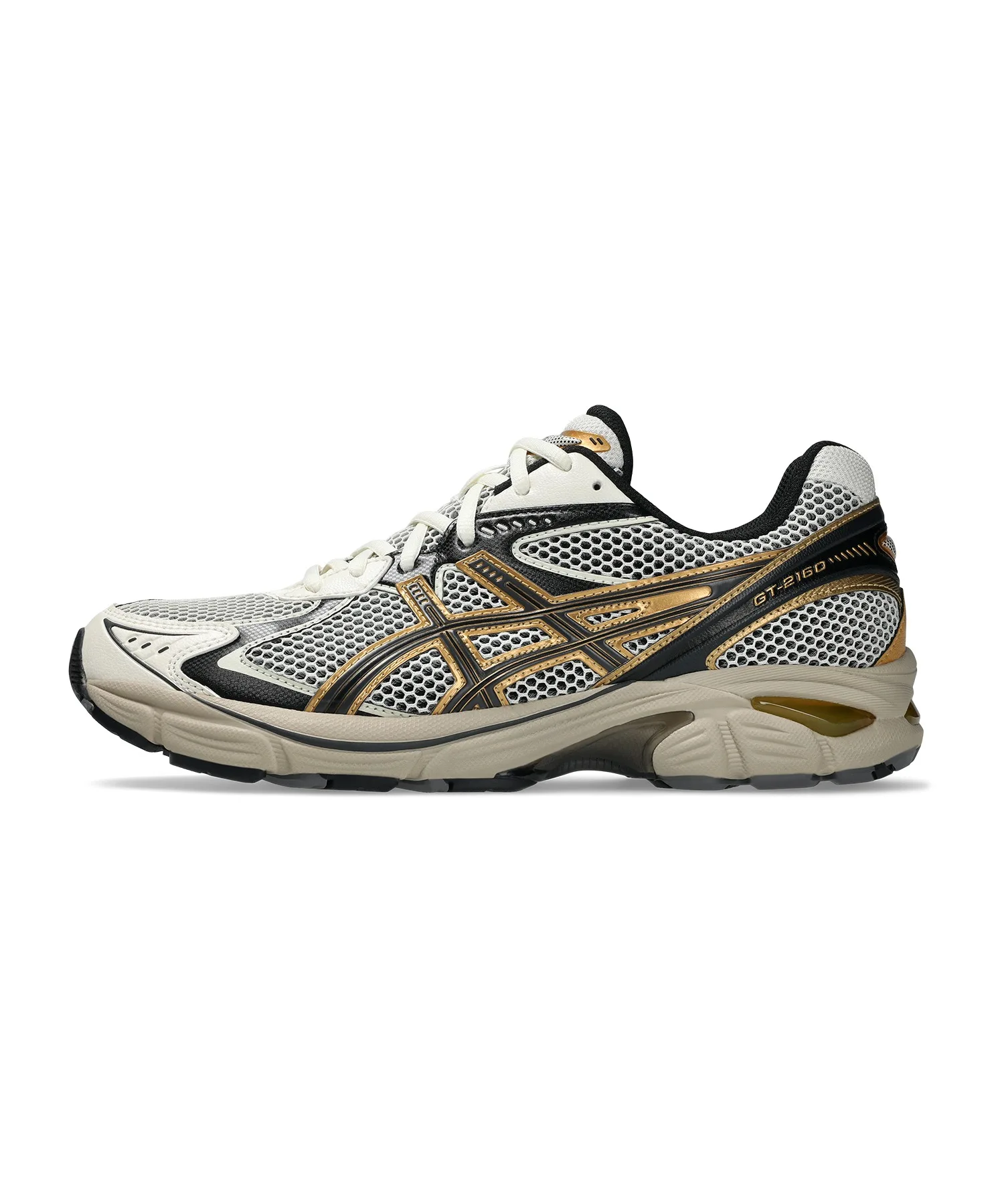Унисекс кроссовки ASICS GT-2160 для спорта и стиля белые с золотом — фото 4