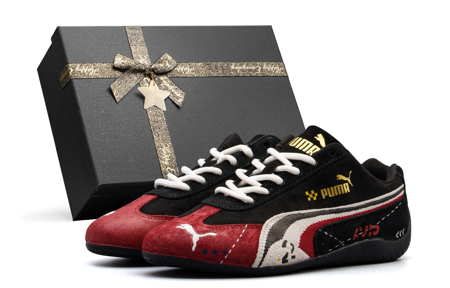 

Speedcat Collection устойчивые к истиранию низкие кеды Unisex PUMA, красный черный (Box Included)