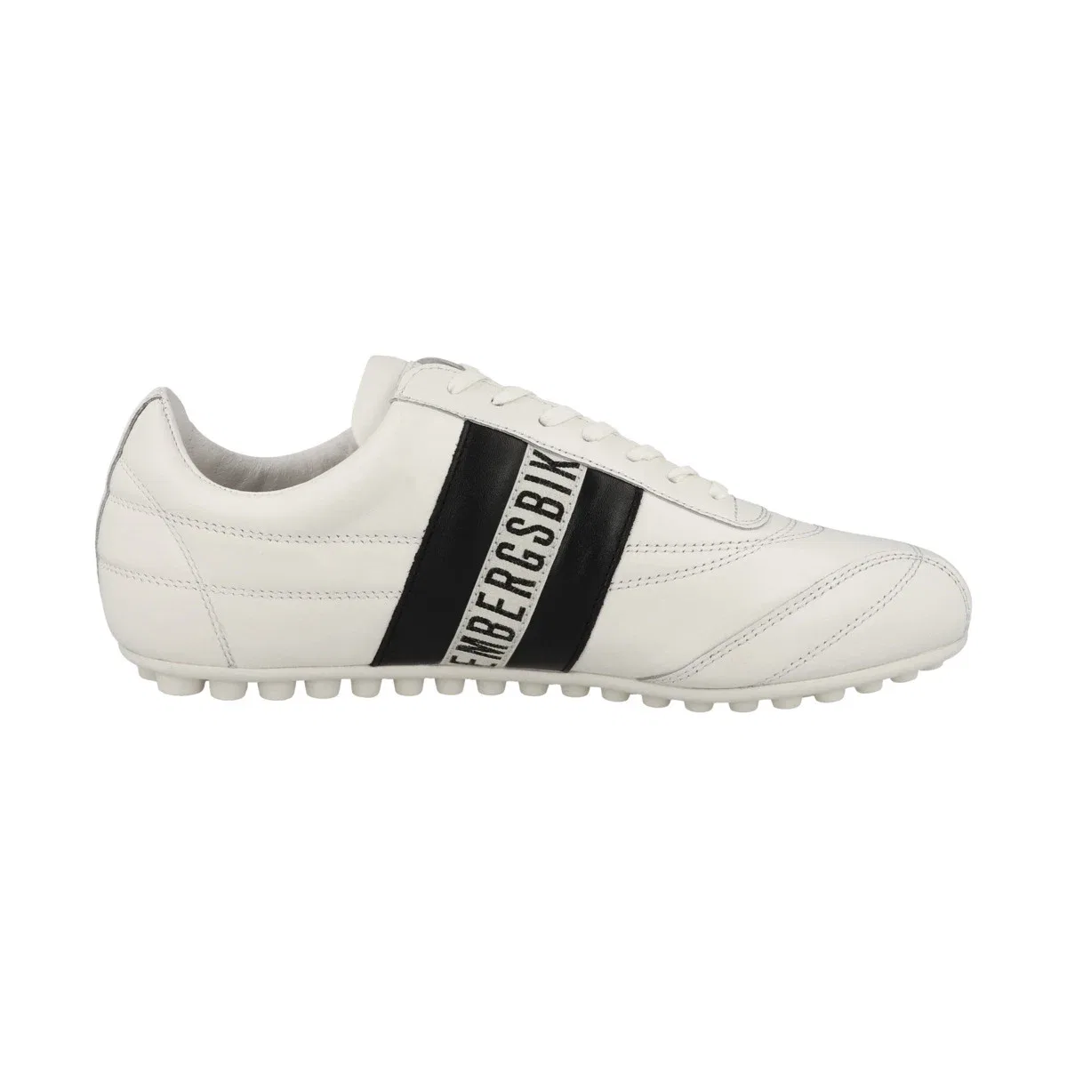 Кроссовки низкие Soccer из гладкой кожи Bikkembergs, белый/черный — фото 3